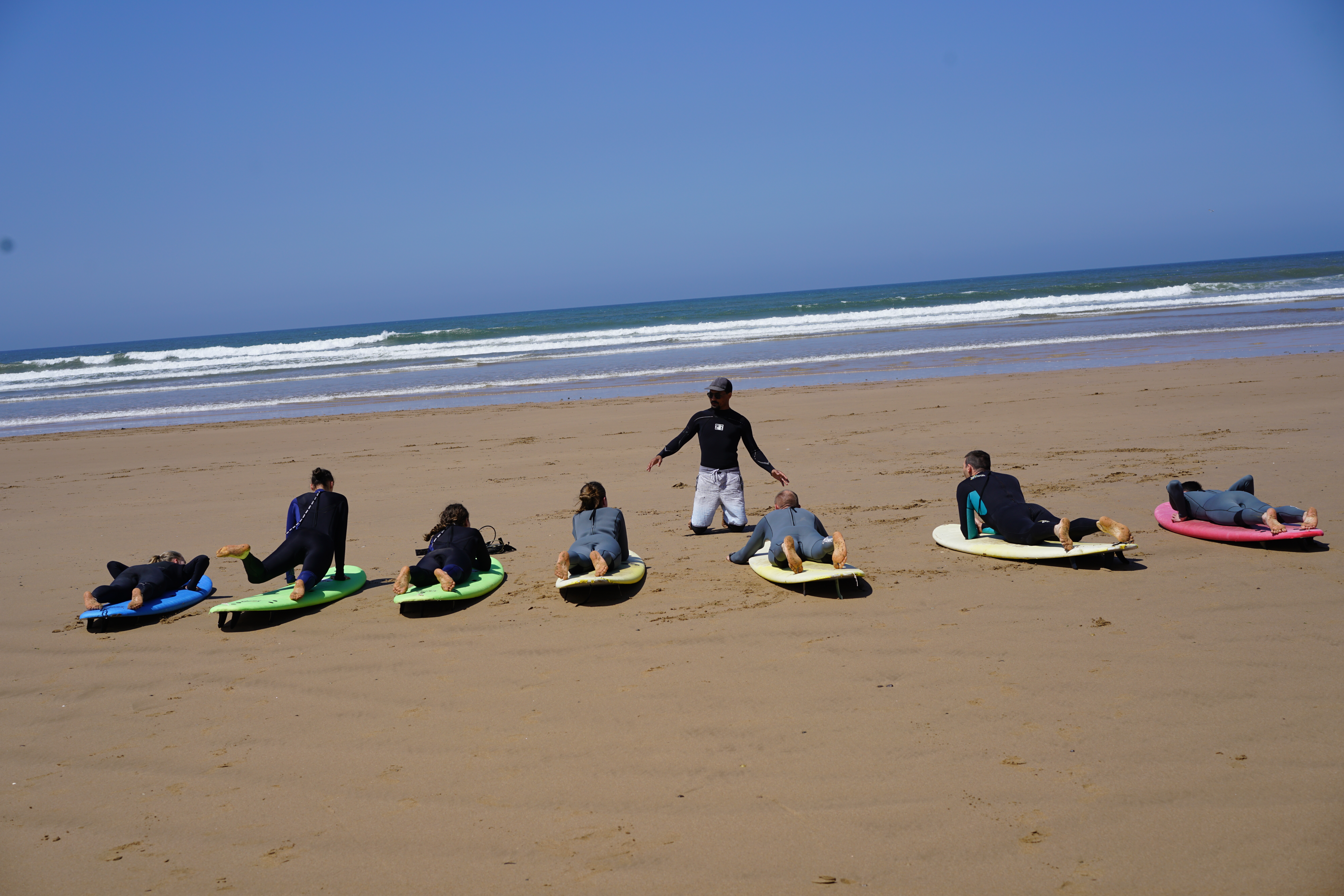 surf lesson for group in sidi kaouki